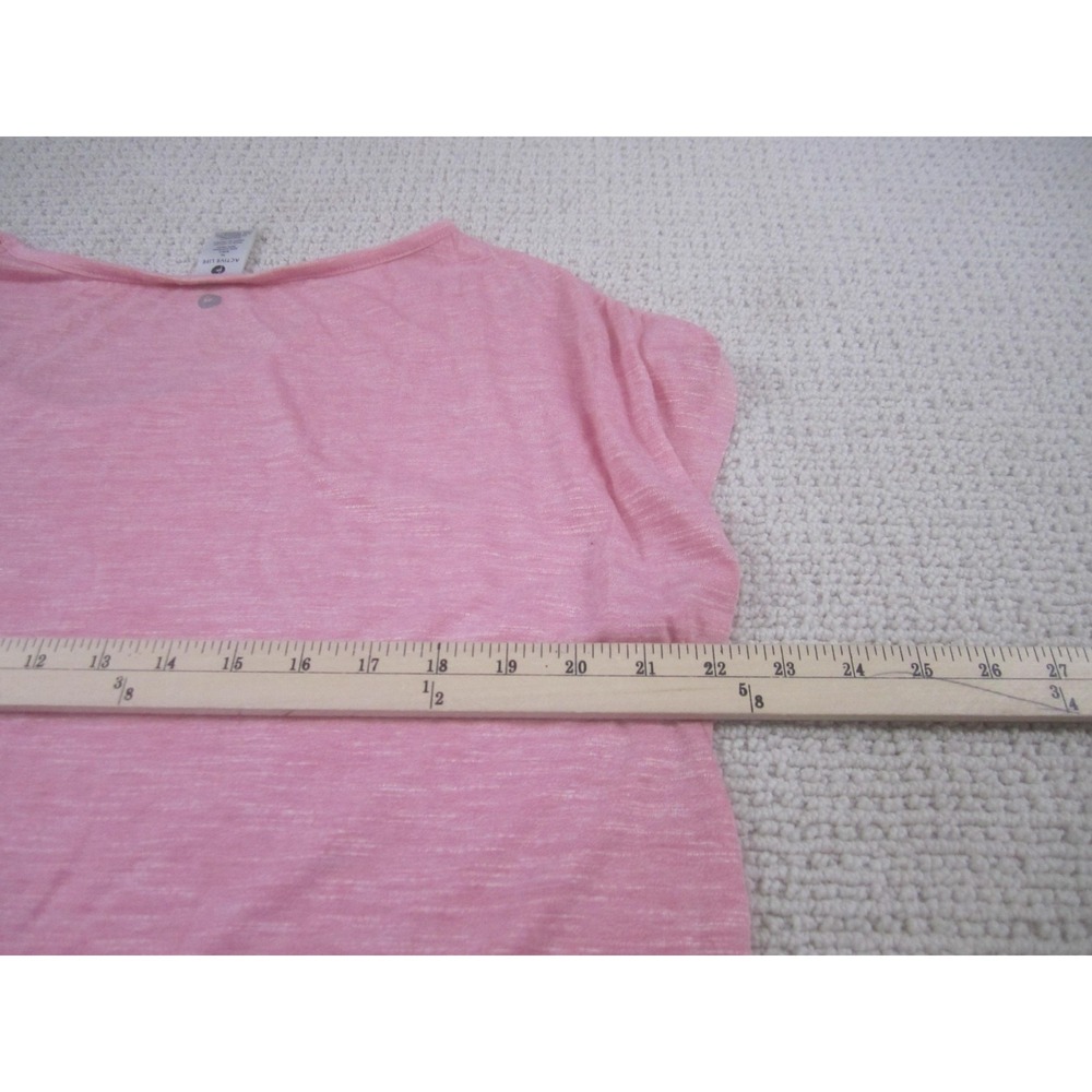 Active Life Shirt Womens XL Pink Cutout Shoulder Short Sleeve SSW10821 Athletic - Picture 7 of 9